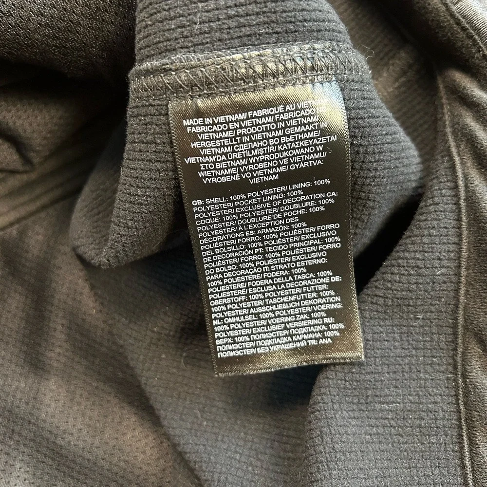 The North Face Ridgewall Soft Shell Full Zip Vest Men's Medium Gray Pockets